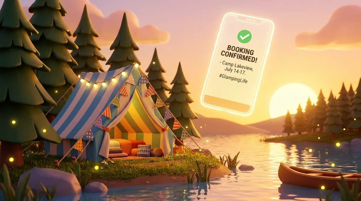 Booking.com camping : réserver ton emplacement en 2026