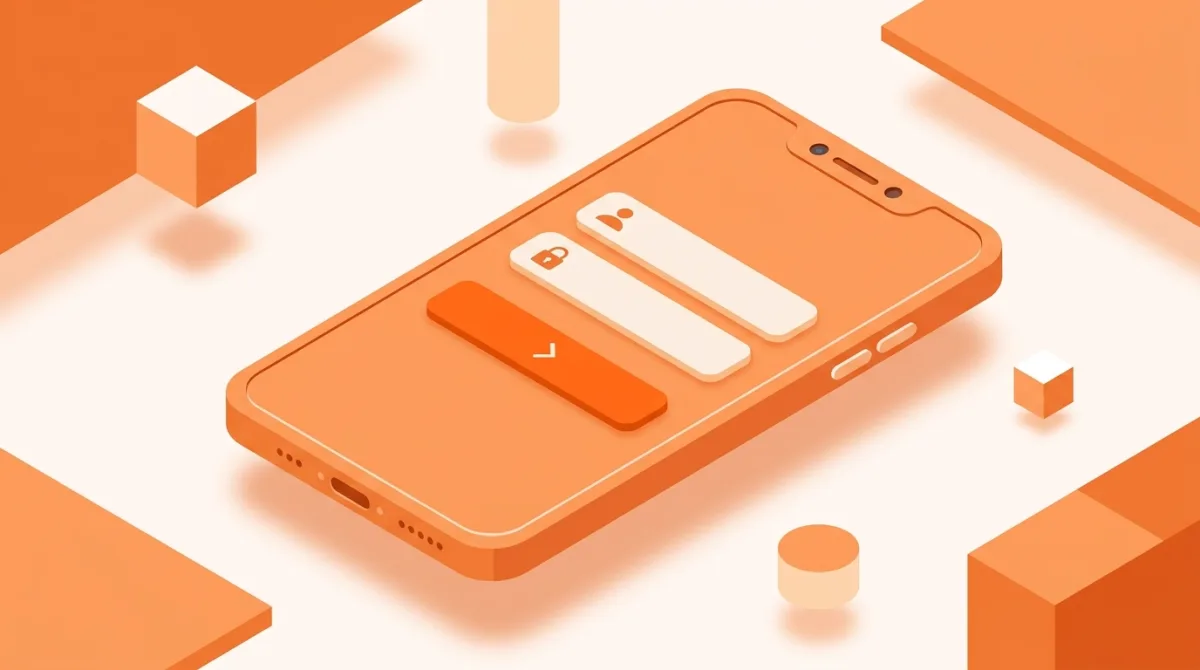 Écran de connexion à un compte client mobile sur un smartphone
