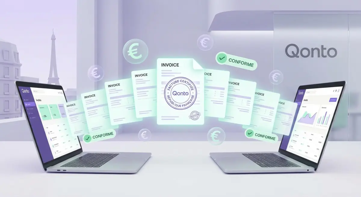 Qonto facture électronique : le mail de dématérialisation
