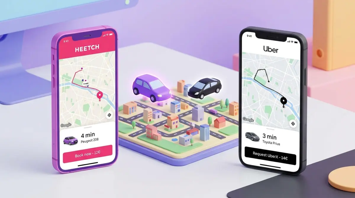 Uber ou Heetch : quel VTC choisir pour tes trajets en 2026
